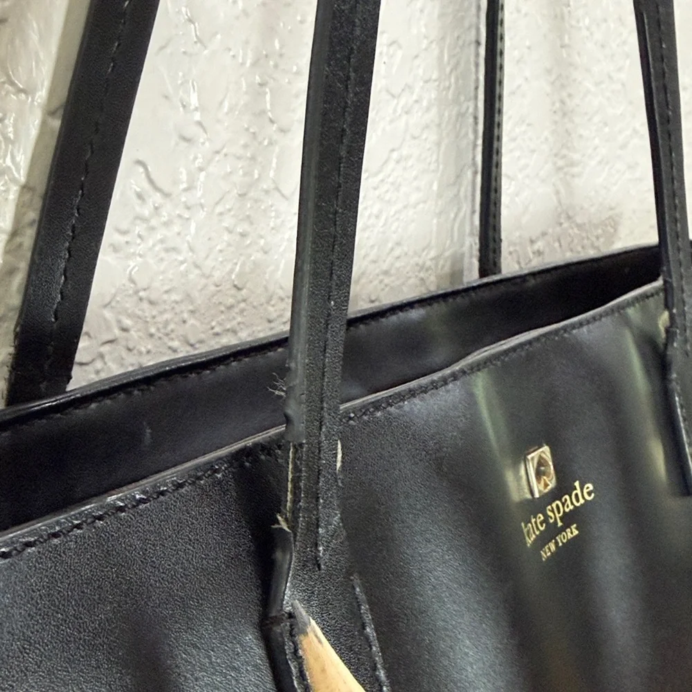 Kate Spade Sleek Black Tote Bag